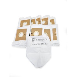 10pk of bags for the Prolux X8 Backpack Vacuum Cleaner, Genuine HEPA Filtration, Direct Fit, Disposable, Designed in the USA