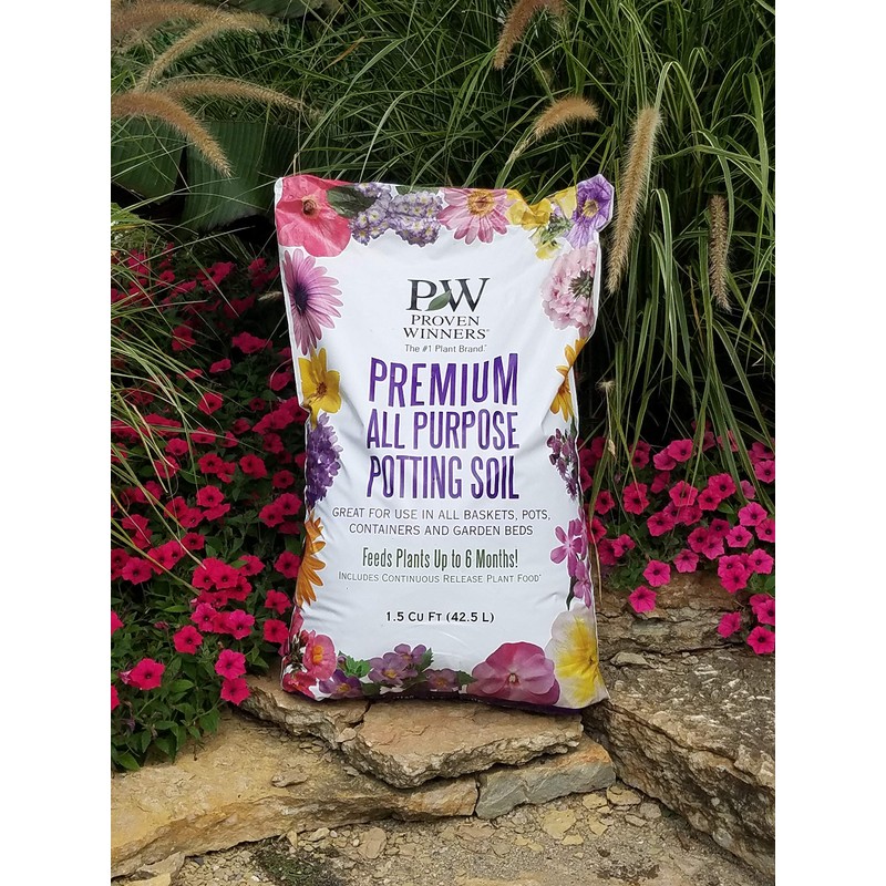 Premium All Purpose Potting Soil, 1.5 cu. ft. Bag, Black