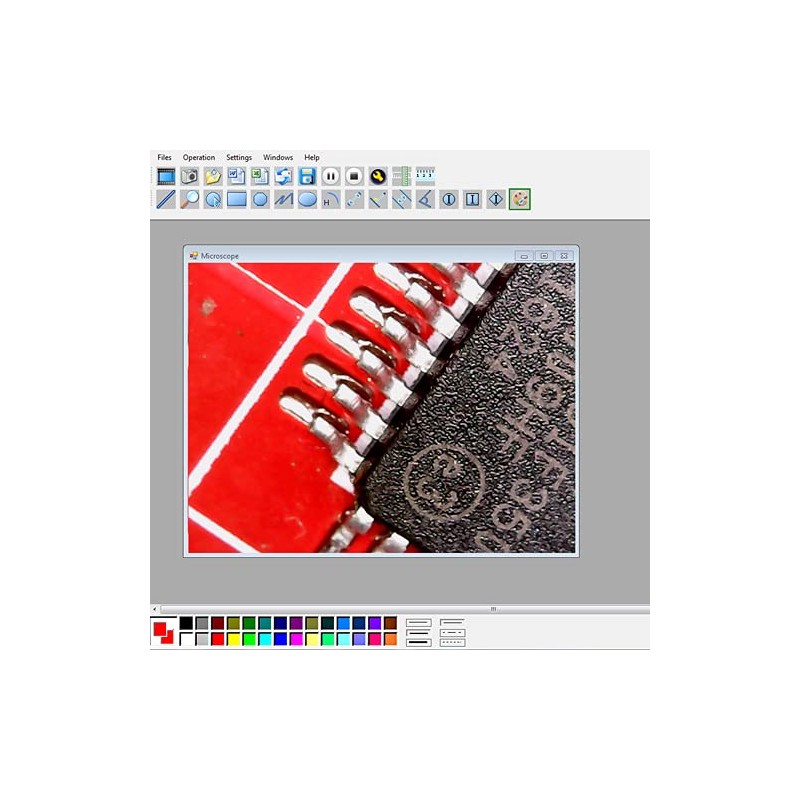 USB Microscope PCE-MM 800 for Computer Display / Maximum Resolution