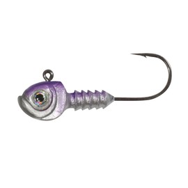 Northland Fishing Tackle Smeltinator Jig Head, Premium Bass Fishing Lure for Swimbaits & Plastics, 3 Pack - 1/4 Oz, Purple Silver, 4/0 Hook