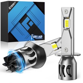 FAHREN H1 Fog Light Bulbs, 26000LM Brightness, Real 1:1 Size H1 Bulb for Off-Road Use or Fog Lights ATV Bulbs or Driving Lights with Turbo Fan, No Adapter Required Easy Plug-N-Play, Pack of 2