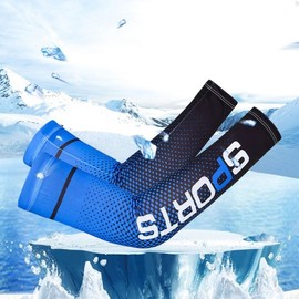 Women's Golf UV Protection Ice Silk Arm Sleeves for Summer Outdoor Sports & Driving Sports Green [Face Towel] 15ea