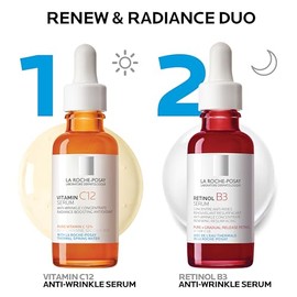 La Roche-Posay La roche posay retinol b3 serum anti-arrugas 30 ml + Pure Vitamin C10 Serum Facial de Vitamina C Pura y Acido Salicilico