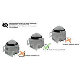 DREHFLEX - LP57 - for 00631200/631200 Lye Pump/Pump for Bosch/Siemens/Neff/Balay Dishwasher/Dishwasher - Copreci Design