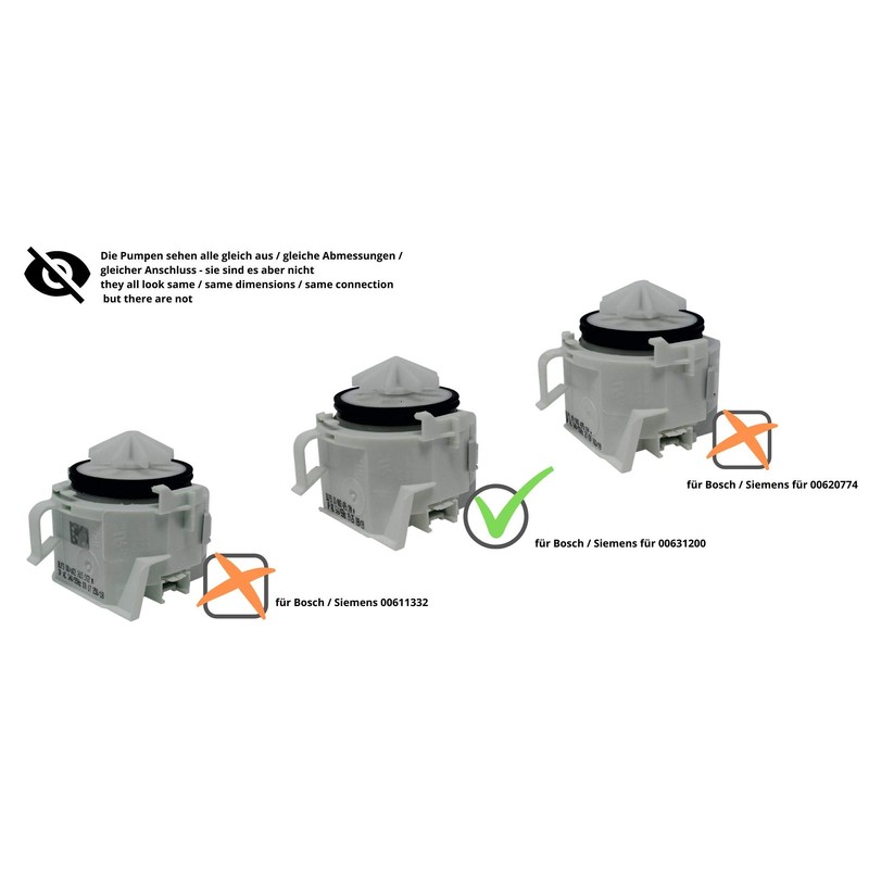 DREHFLEX - LP57 - for 00631200/631200 Lye Pump/Pump for Bosch/Siemens/Neff/Balay