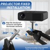 Foldable Projector Stand, 360° Adjustable Table Projector Stand with 1/4