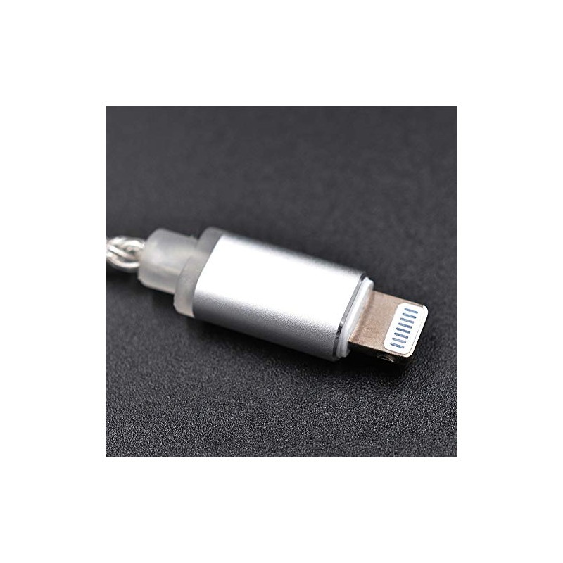 CCA Lightning Headphone Jack Adapter Aux Audio Dongle Earphone Converter