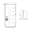 Labasics Glass Tall Beaker, Borosilicate Glass Graduated Tall Form Griffin