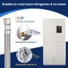 10ft Ice Maker Water Line Stainless Steel Braided – Flexible