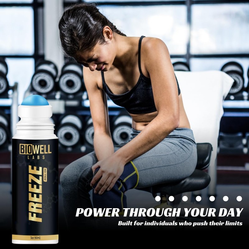 BioWell Labs BioWell Freeze T-4 Roll-On Fast-Absorbing and Cooling for