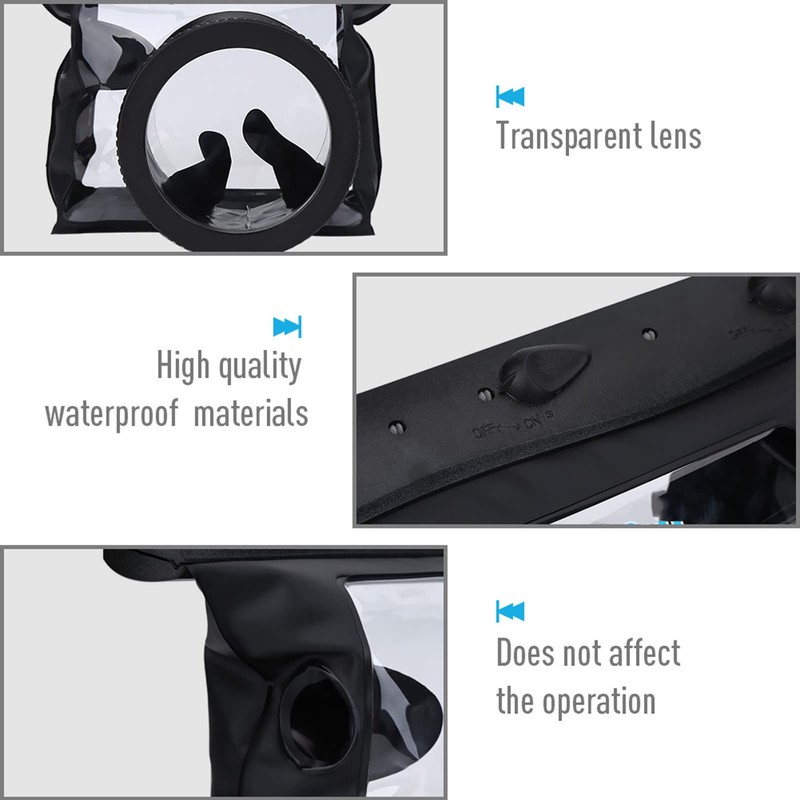 Diyeeni Camera Waterproof Housing Waterproof HD Underwater Case Pack Bag
