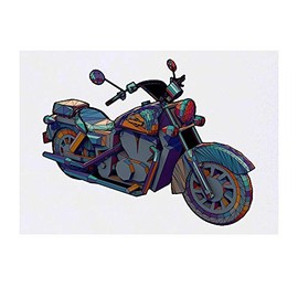 'Motorbike' Temporary Tattoo - Water Resistant, Skin-Safe, Non-Toxic Transfer (TO00029664)