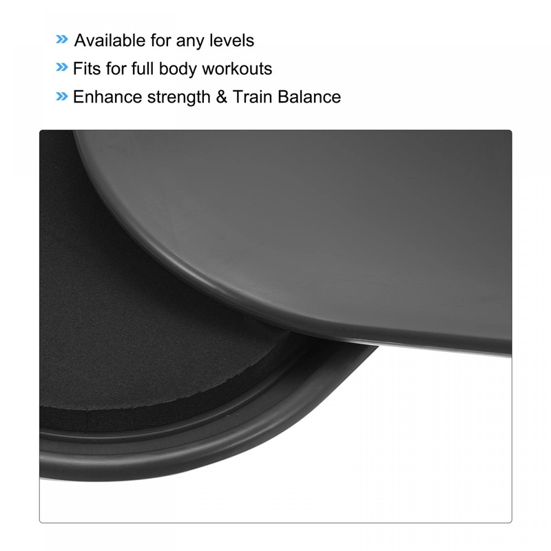 uxcell Exercise Core Sliders, Oval Glider Discs with Feet Covers,