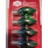 Holiday Time C9 Christmas Light Bulb Replacement 4 Pack Transparent