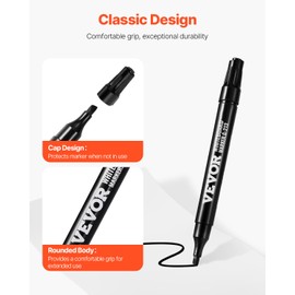 VEVOR Black Dry Erase Markers, 36 Pack Low-Odor Whiteboard Markers with Chisel Tip, Easily Clean Dry Erase Markers Bulk for School Office Home