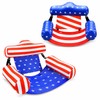2-Pack American Flag Pool Floats for Adults – Inflatable Lounge