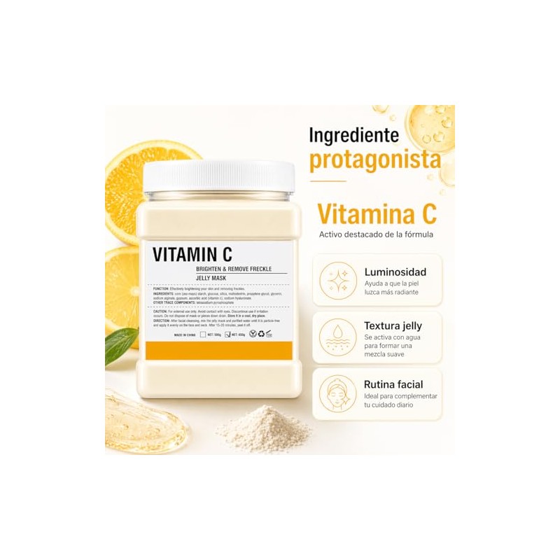 Mascarilla Jelly Peel Off Vitamina C Todo Tipo de Piel