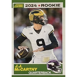 NEW 2024 Panini SCORE J.J. McCARTHY Football ROOKIE CARD #8 - Vikings