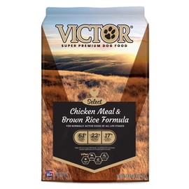 VICTOR Victor Super Premium Dog Food C Chicken Meal & Brown Rice Formula - Dry Dog Food for All Normally Active Dogs of All Life Stages C Ideal for Dogs with Meat Protein Allergies, 40 lb