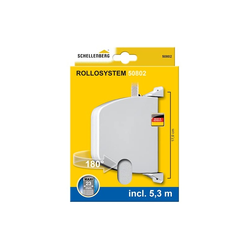 Schellenberg Screw-in Winder with Mini and Maxi Strap, White, 50802