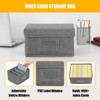 Qozary Index Card Holder 4x6 - Index Card Box With