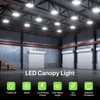 Glitgate LED Canopy Light with Motion Sensor: 100W/80W/60W Adjustable Outdoor