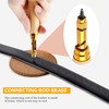 Adjustable Screw Punch, Bestgle Leather Hole Punch Tool Wood Handle