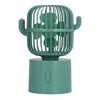 Mini Fan Cactus Shape Shaking Head Low Noise USB Charging