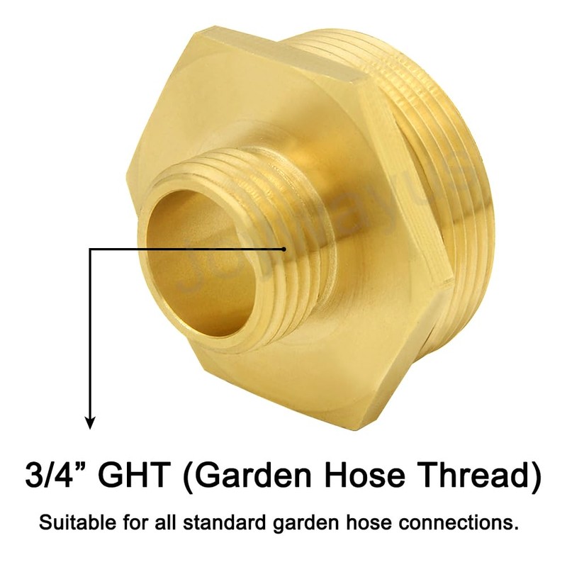 Joywayus 3/4" GHT Male Thread x 1.5" NPT Male Thread