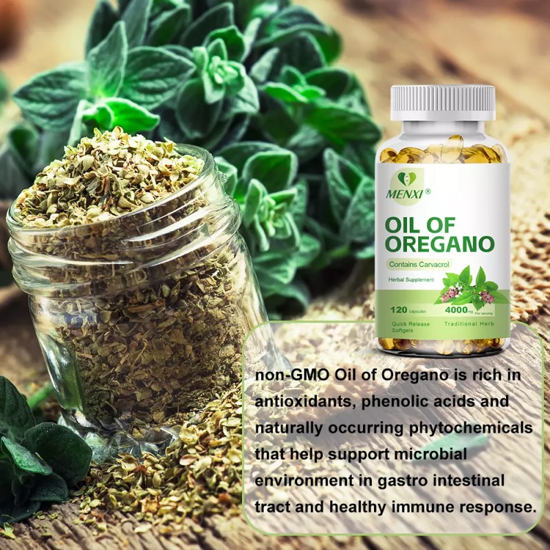 Oregano Oil Capsules - Natural Antibacterial & Immune Defense Boost