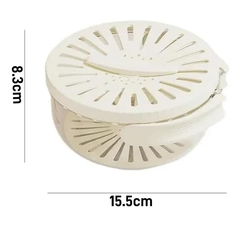 Wzenclave New Draining Basket with Lid, 2 in 1 Multi-Function
