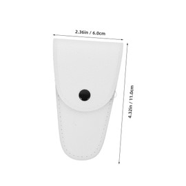 VICASKY 12pcs Stainless Steel Beard Scissors Set Nose Hair Trimmer Precision Trimming Scissors for Facial Hair Includes Round Pointed Small Comb White Leather Case Grooming Kit for Men