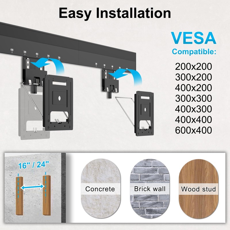 Ultra Slim TV Wall Mount for 37 to 80 inch