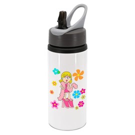 New Spirit Original Feather bow and heels Lizzie Mcguire cute aesthetic girly water bottle with handle attatchment drinks cup water bottle refill cute fun