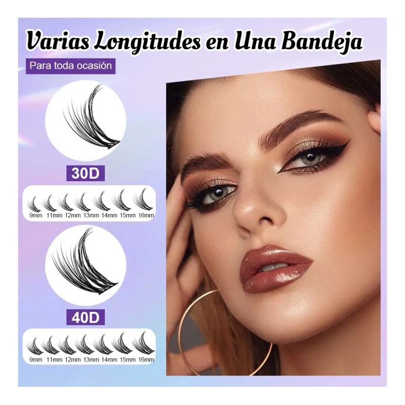 Pestañas Postizas 280 Diy Extensiones 30d 40d 10~14mm