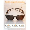 SIHUADON Smart Glasses Sunglasses for Men & Women, Bluetooth Open-Ear
