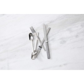 Fortessa Acqua 18/10 Stainless Steel Flatware, 5 Piece Place Setting, Service for 1