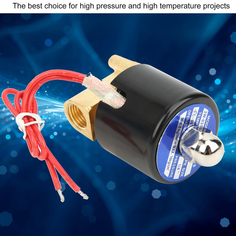 G1/4in Brass Valve Water Pressure Mechanical Normal Closed Direct Acting