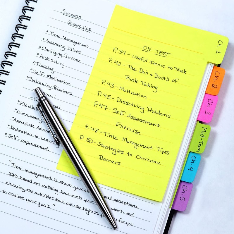 Sticky Notes Set 410 Pack, Divider Sticky Notes Tabs,Planner Sticky