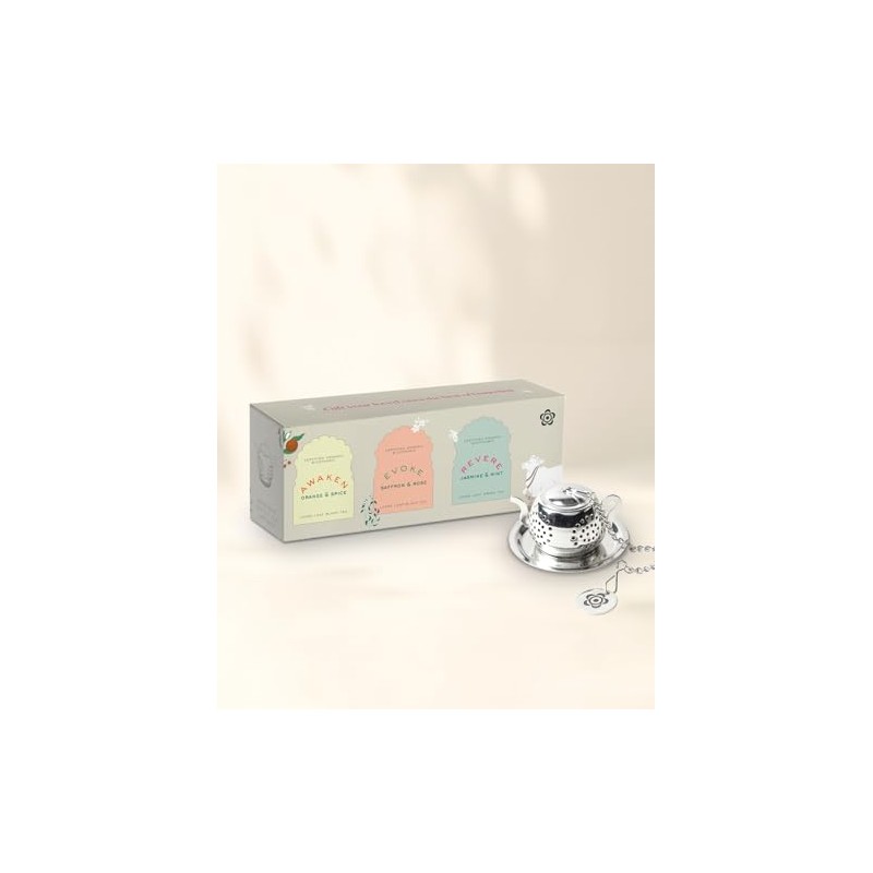 Makaibari Festive Pack Trio Assortment with Infuser : Awaken +