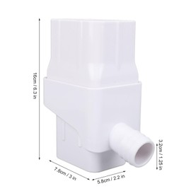 Rainwater Collection System, Diverter Kit for Residential Downspouts, Efficient Rainwater Utilization, Easy Installation, ABS Material, White, 5FT Hose (White)
