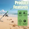6 Packs Extendable Fishing Rod Holder for Ground Rack, Adjustable