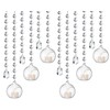 GlikCeil 56 Pcs 3.15'' Hanging Glass Tealight Holder Globe with