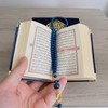 Velvet Covered Quran Tasbeeh Set - Holy Quran Prayer Beads,
