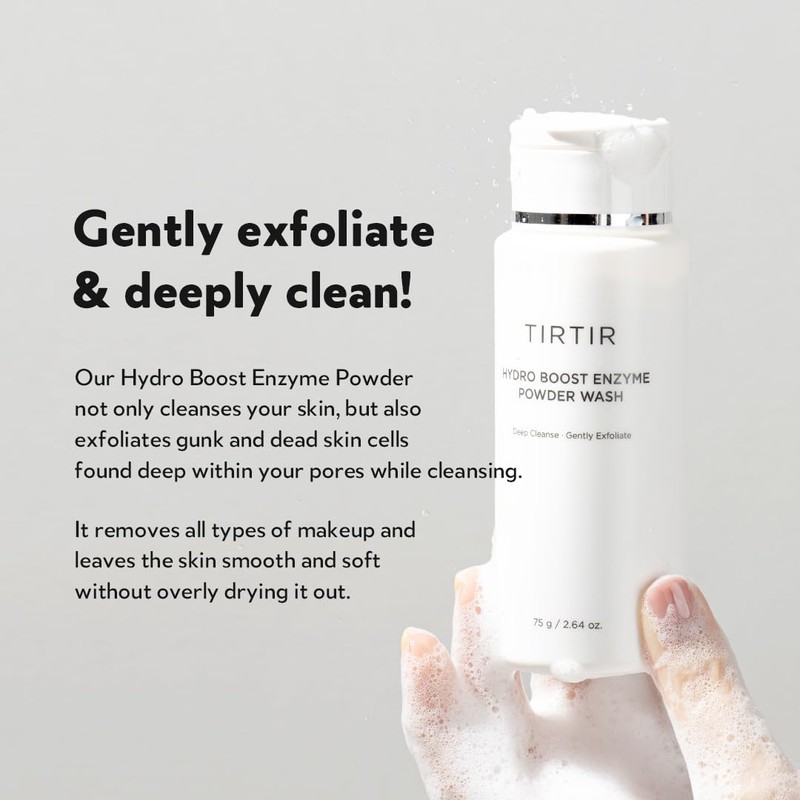 TIRTIR Hydro Boost Enzyme Cleansing Powder, 2.64 Oz