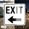 Anobell 2 Pack Exit Sign with Left Arrow 18" x