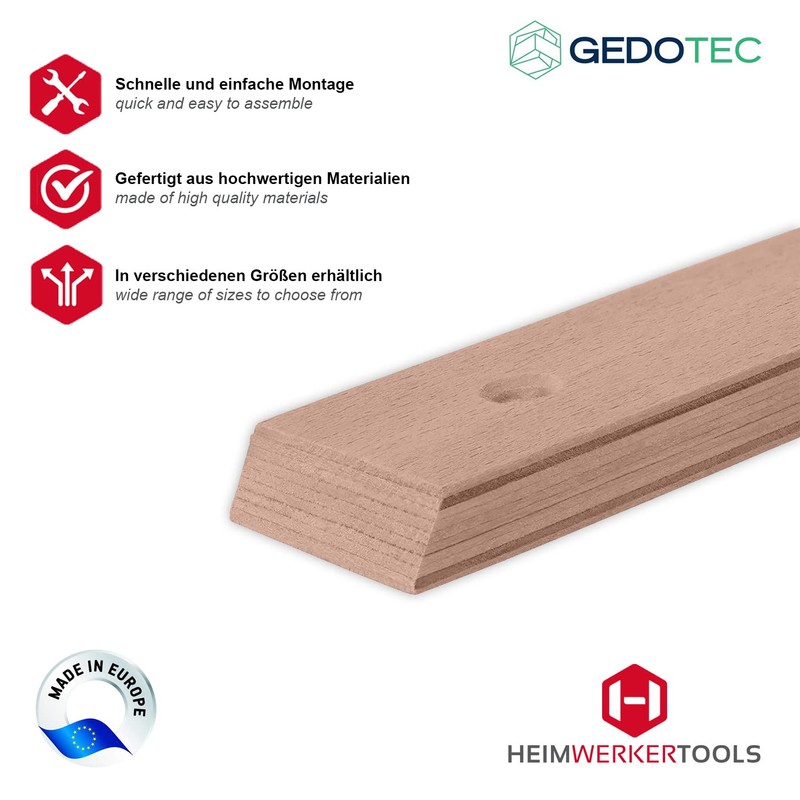 Gedotec Wooden Console Wall Angle | Pack of 2 -