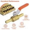Ball Valve with Hose Nozzles, Barb Shut-off Ball Valve, 2