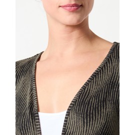 ONLY Women's Onltora LS Cardigan Cs JRS Cardigan, Winter Moss/Aop: wild zebra/black