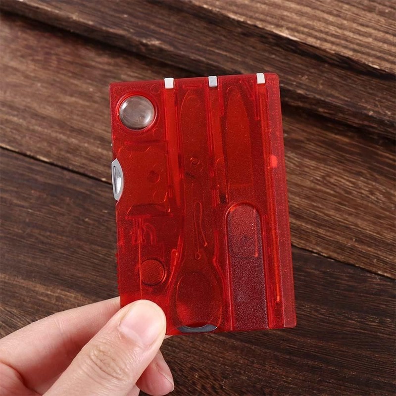 Black 12 in 1 Pocket Credit Card Outdoor Survival Multi